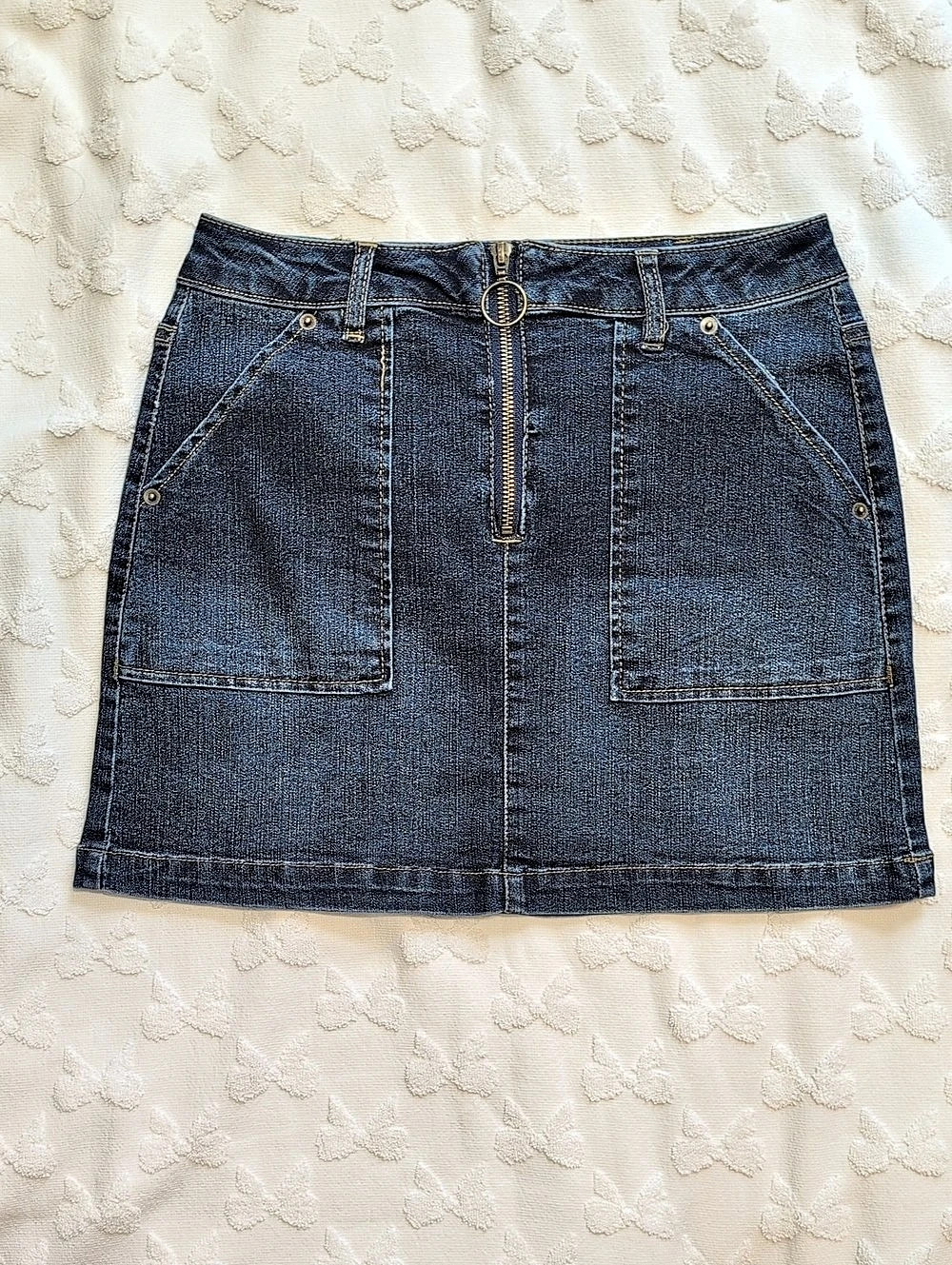 Blue Spice Denim Mini Skirt Size 3 Like New